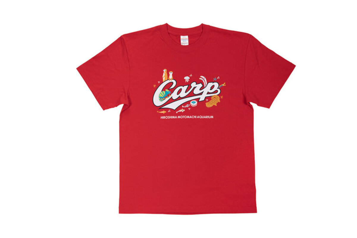 CarpロゴTシャツと魚キャラクターTシャツセット 広島東洋カープ×広島も